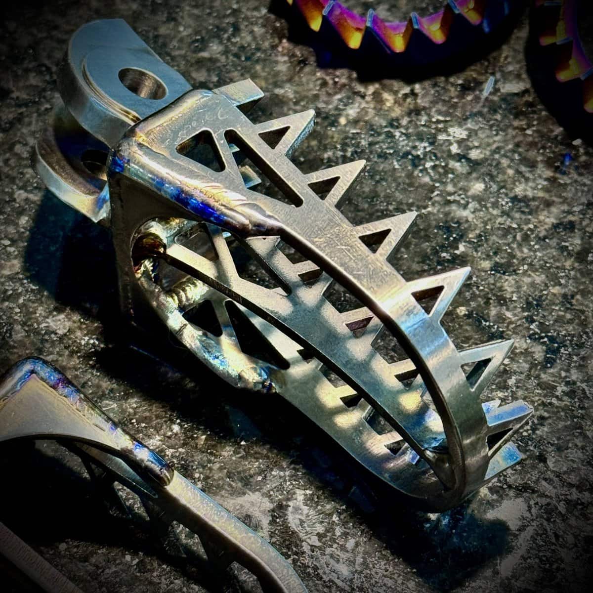 Husqvarna Factory Racing Titanium Pegs - Husqvarna aftermarket dirt bike part